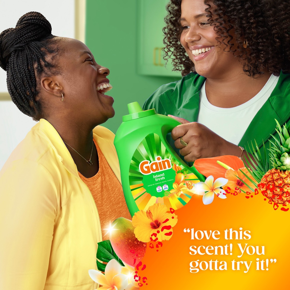 Gain Island Fresh Liquid Laundry Detergents 100 Loads – 132oz