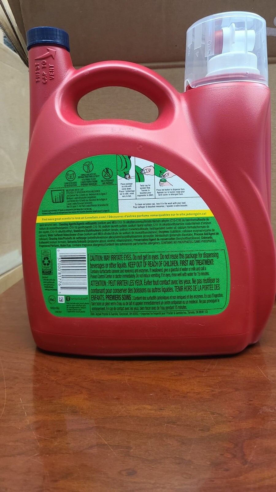 NEW Gain Apple Mango Tango Laundry Detergent 107 Loads 154 oz Mega Pack 4.55L
