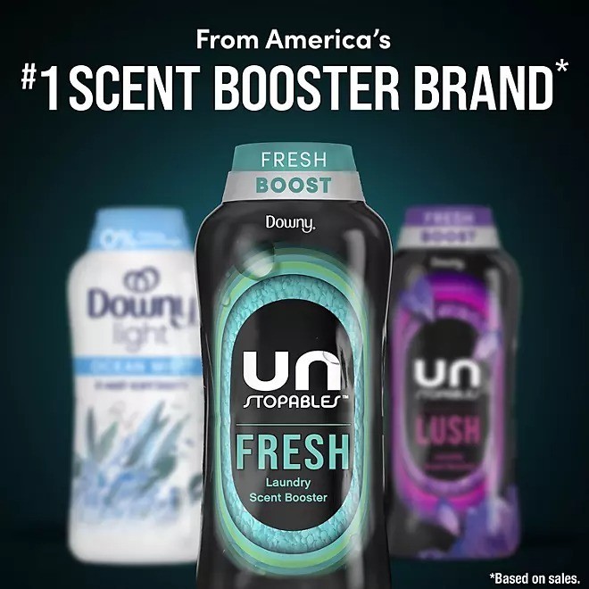 Downy Unstopables In-Wash Laundry Scent Booster Beads, Fresh, 39.9 oz