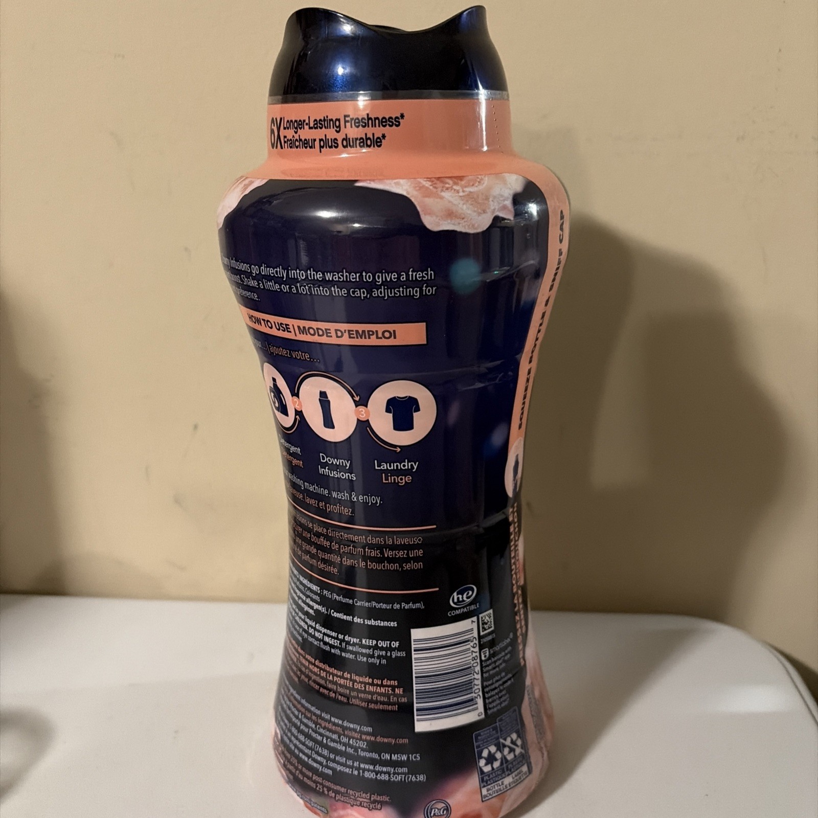 Downy Infusions Bliss SPARKLING AMBER & ROSE In-Wash Booster Beads 24 oz.