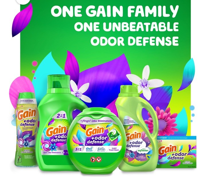 Gain Odor Defense Laundry Scent Booster Beads | 24oz | Super Fresh Blast Scent