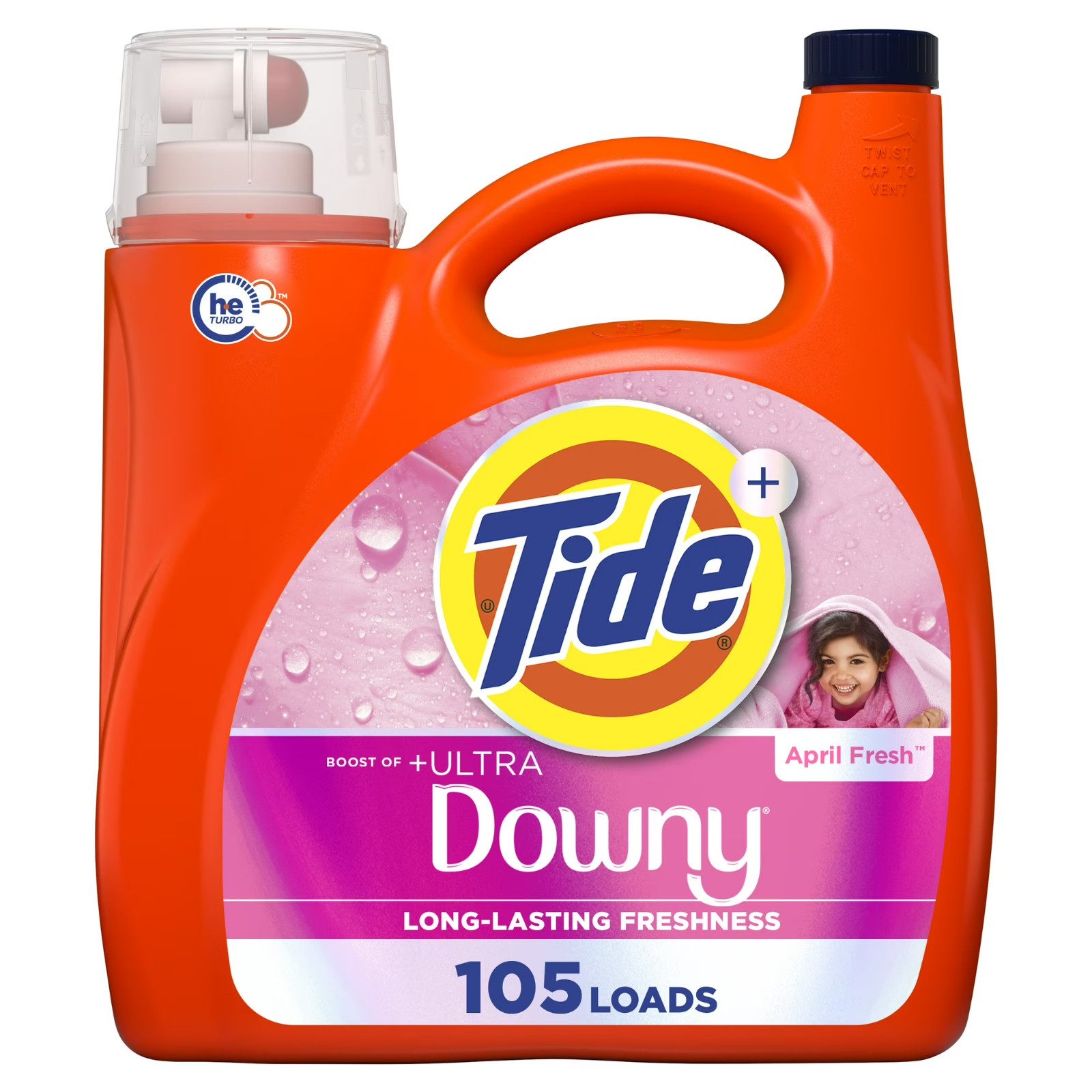 [BIG SALE] Tide Plus Downy Liquid Laundry Detergent April Fresh 148 fl 105 Loads