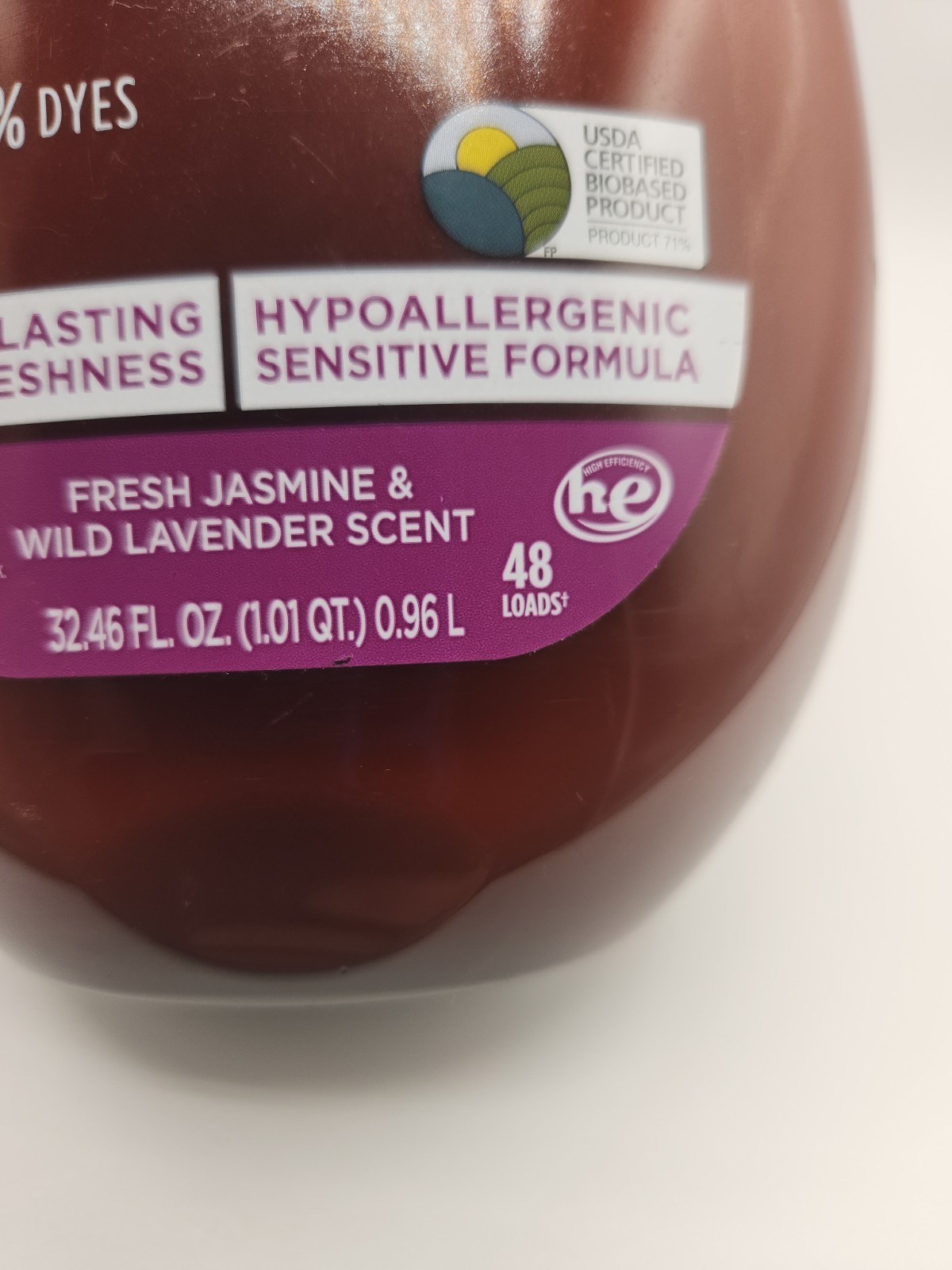 Botanical Origin Plant-Based Fabric Softener Hypoallergenic Jasmine Lavend 32.46
