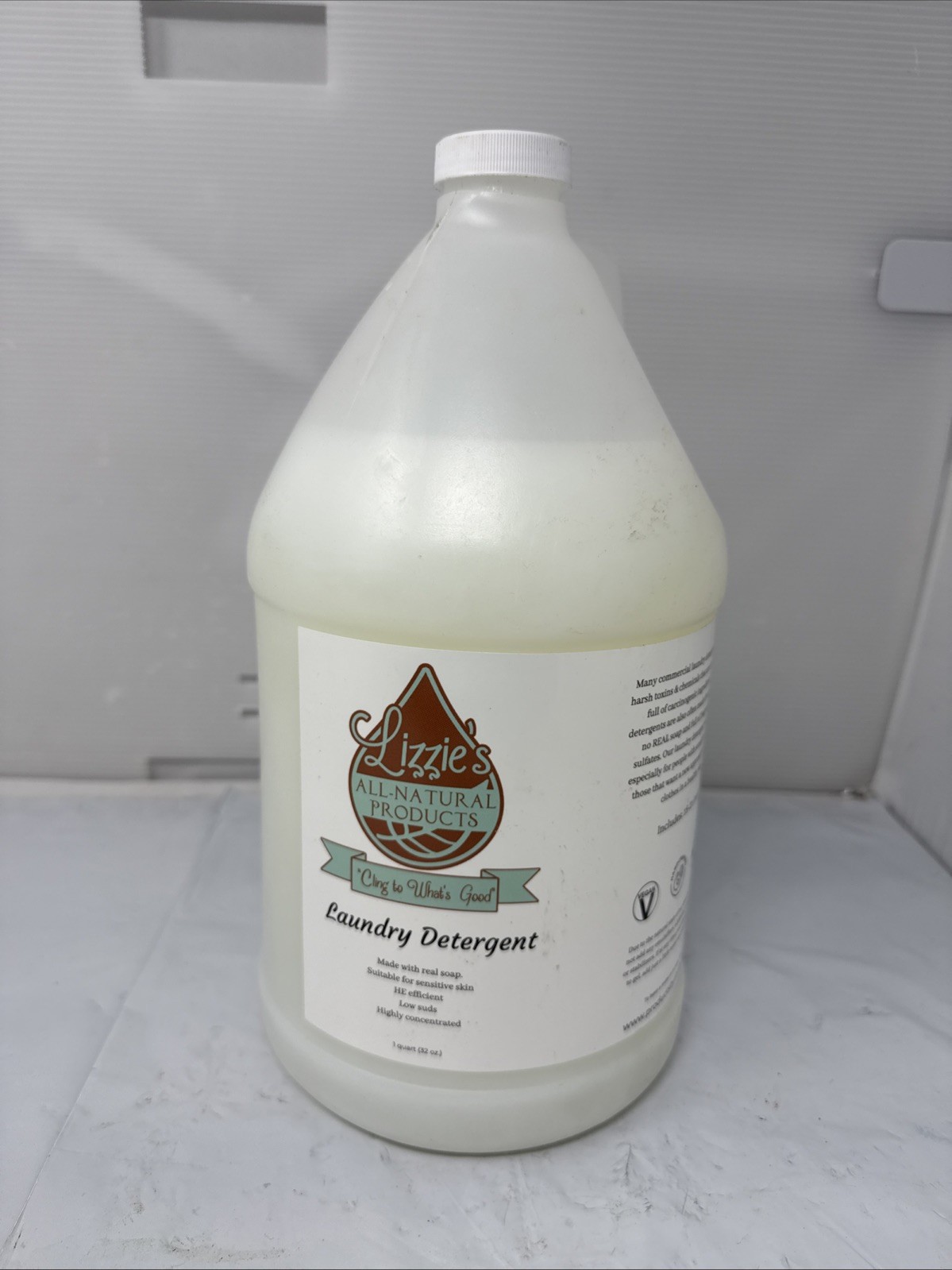 1 Gallon – Lizzies’ All Natural Products – Laundry Detergent – Made with…