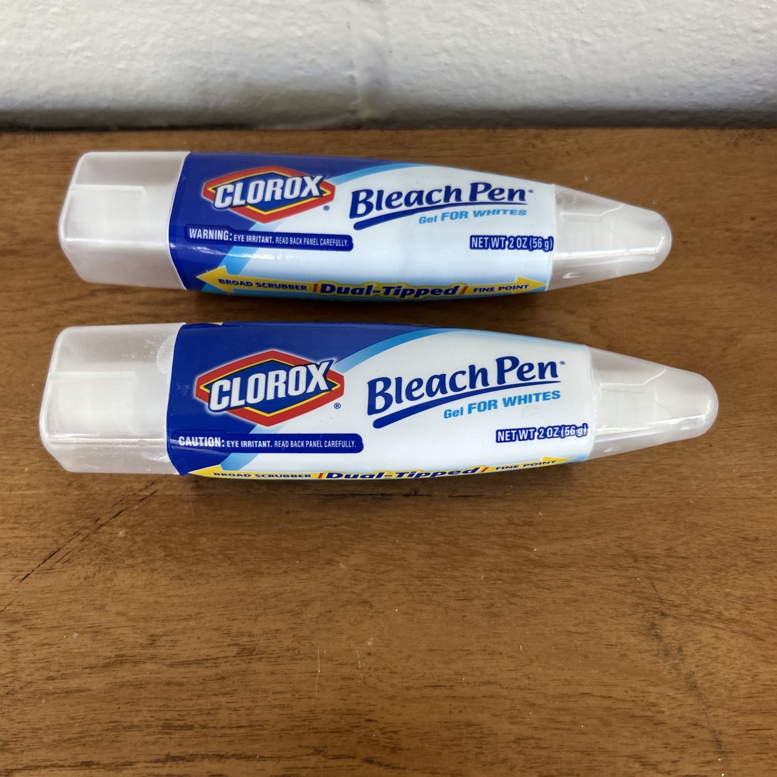 2X Clorox Bleach Pen Stain Remover For Whites Dual Tipped Open