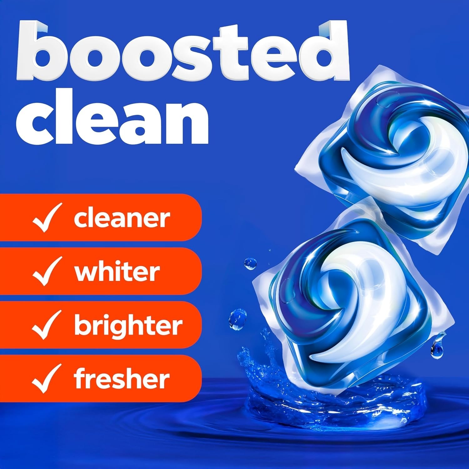 Tide PODS 3-in-1 Laundry Detergent Pacs Stain Remover Odor Fighter 112 Count