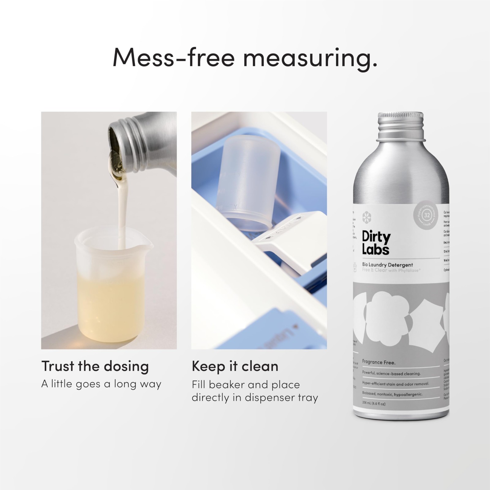 Bio-Liquid Laundry Starter Kit – Free & Clear, Gentle for Delicates, 2×32 Loads,