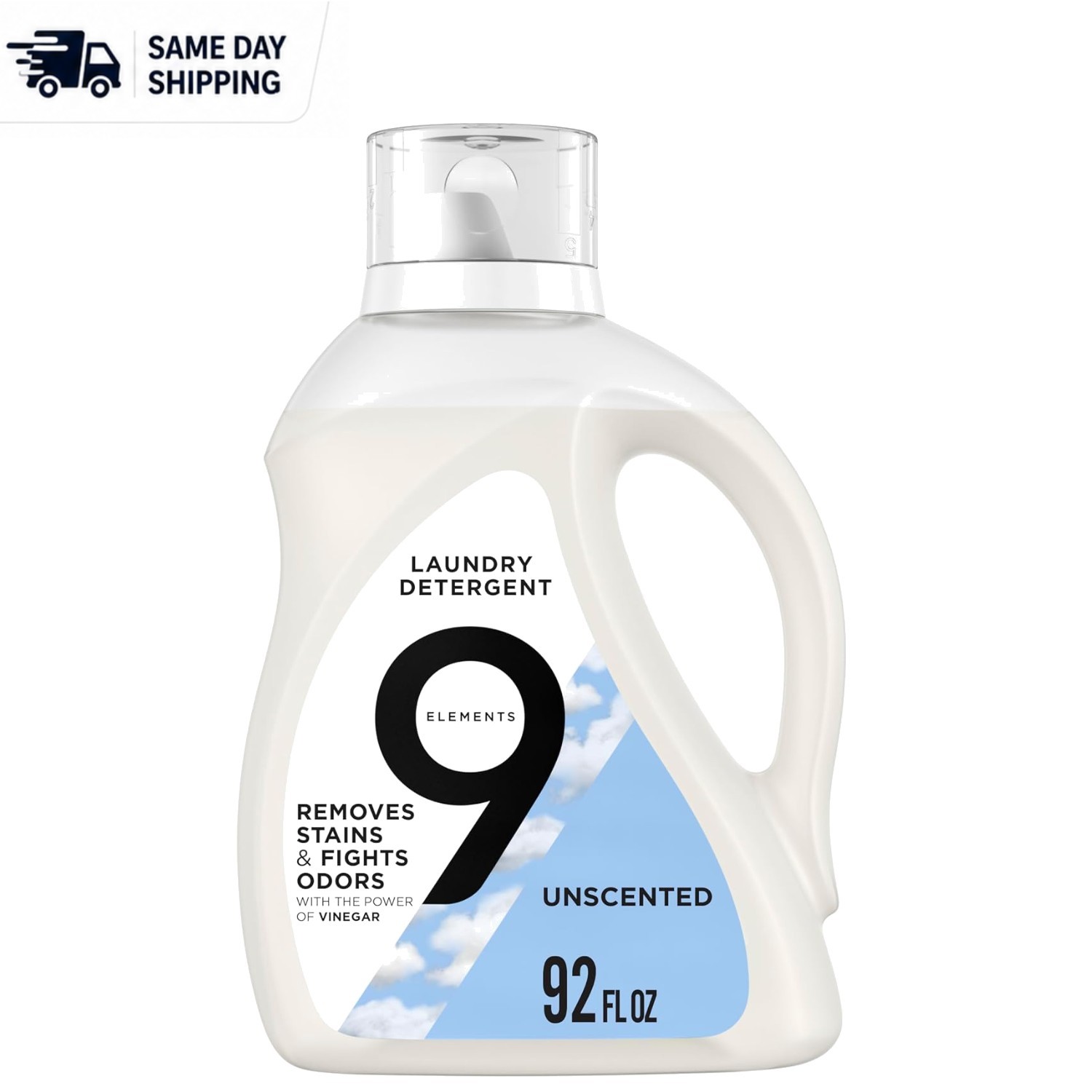 92 fl oz Natural Laundry Detergent – Safe for Skin, No Harsh Chemicals!