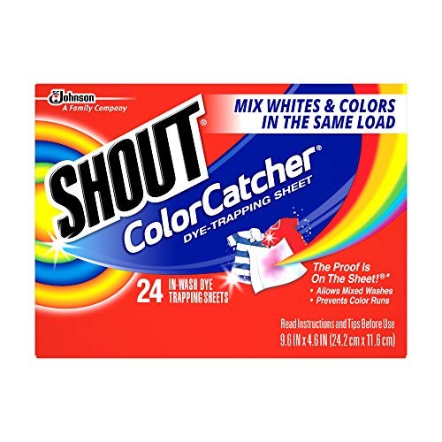 Shout Color Catcher Sheets for Laundry, Allow Mixed 24 Count (Pack of 2), Red