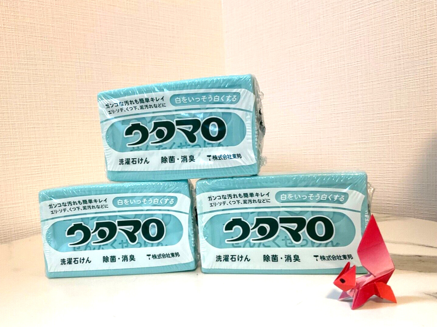 Toho Utamaro laundry soap (standard 133g) x 3 units set