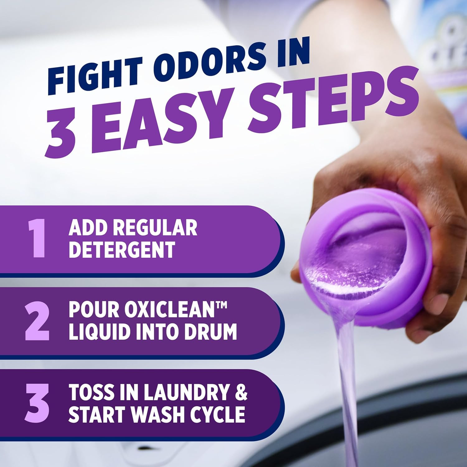 OxiClean Odor Blasters Liquid Laundry Additive, Odor Stain Remover, 45 oz