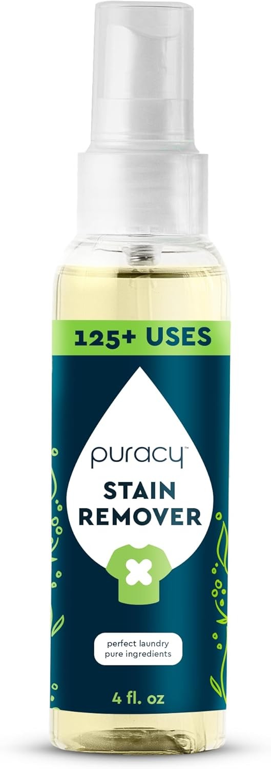 Puracy Stain Remover, Natural Travel and Laundry Stain Cleaner for Clothes, Baby