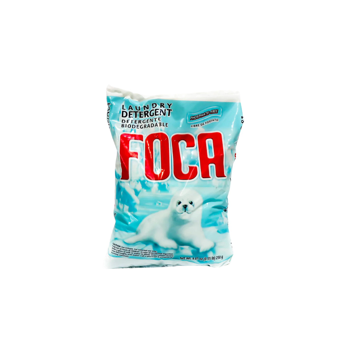 Foca Powder Detergent 0.55 lb Biodegradable Phosphate-Free Laundry Clean