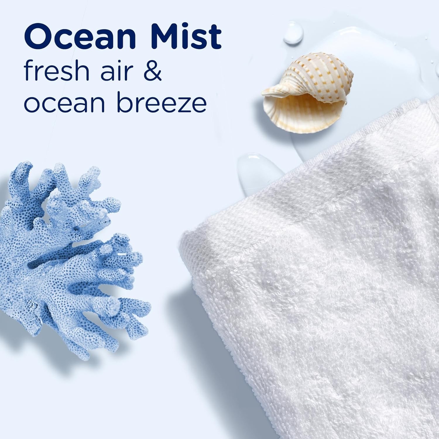 Downy Light Laundry Scent Booster Granules Ocean Scent 24 oz No Strong Fragrance