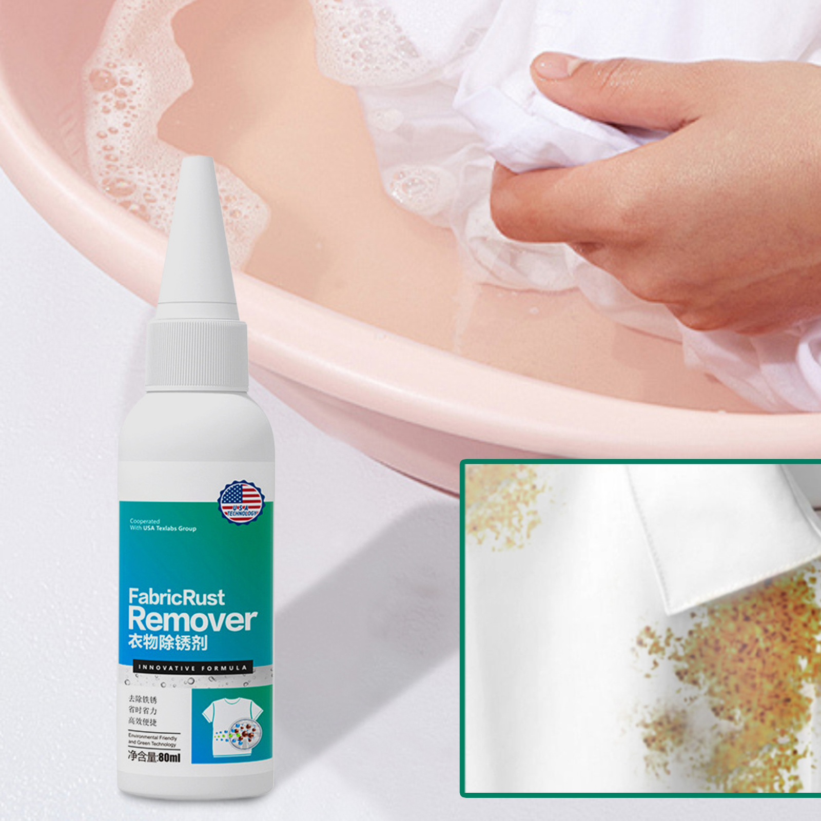 Fabric Rust Cleaner Professional Multifunctional Stains Remover Cleaning Liquid