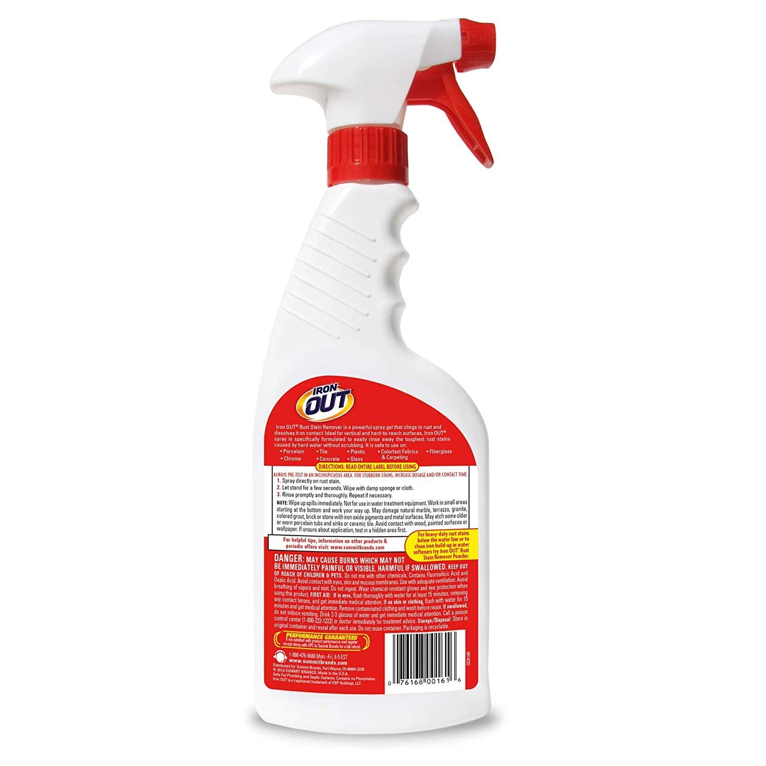 Iron Out Rust Stain Remover Powder 1 Lb 12 Oz And Powerful Gel Spray 16 Fl Oz
