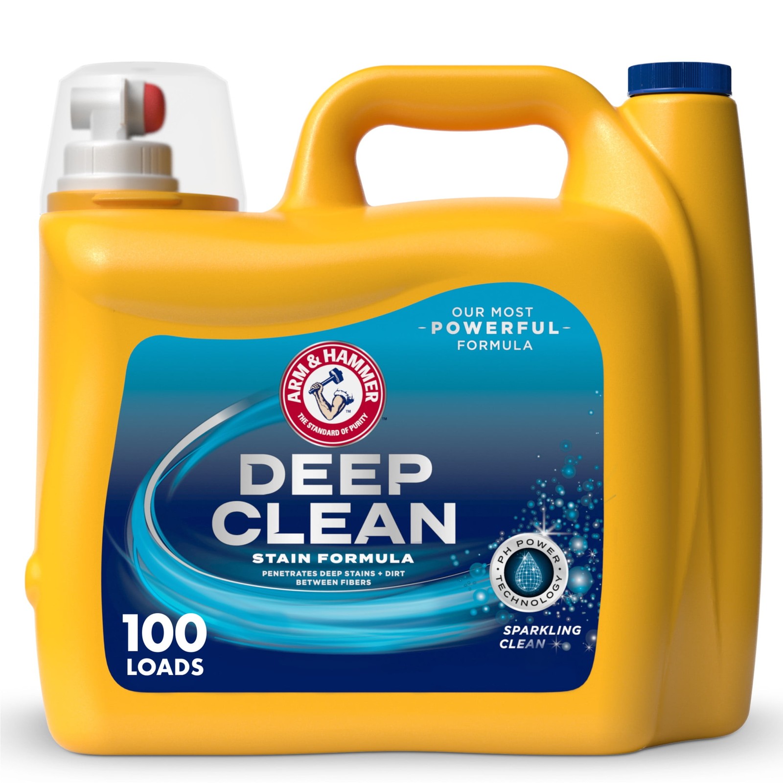 ARM & HAMMER Deep Stain Clean, Sparkling Scent, 150 Fl Oz (100 Loads) new