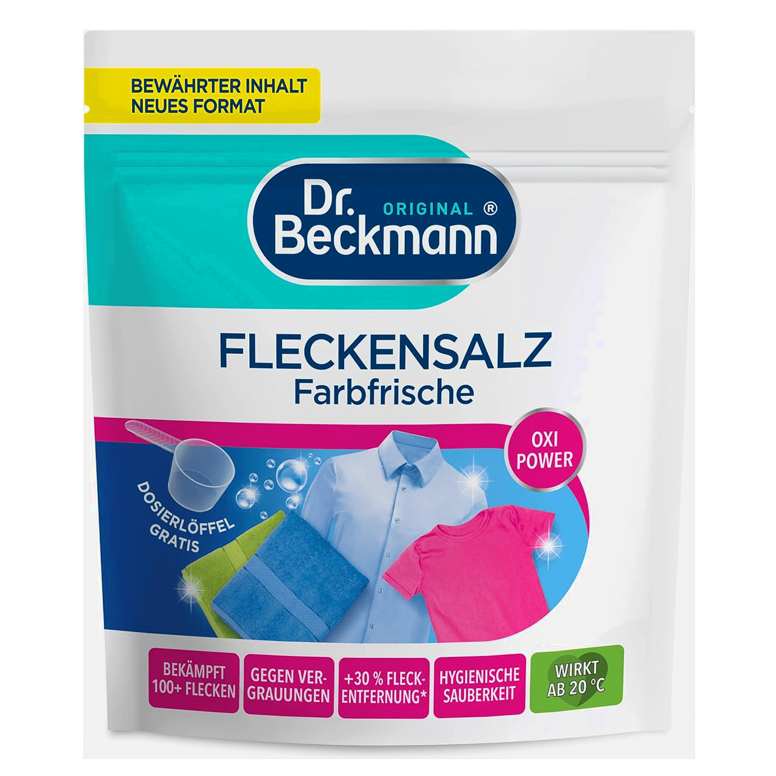 Dr.Beckmann Stain Removal Salt Farbfrische 14.1oz Against Incl. Measuring Spoon