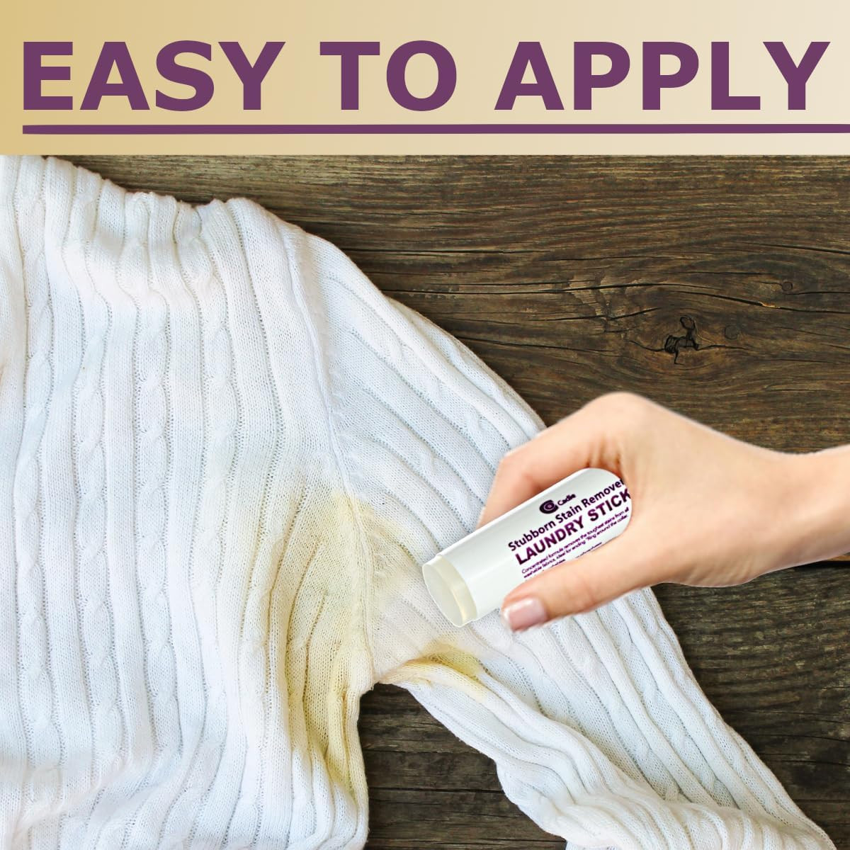Cadie Laundry Stain Remover Stick – Pre Wash Spot Cleaner for Fabric Clothing on
