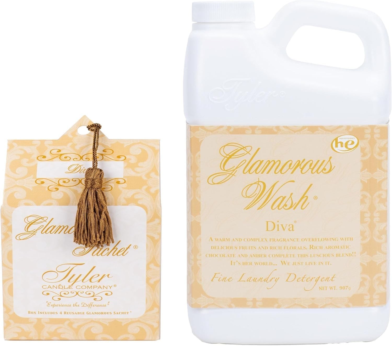 TYLER Diva Glam Wash Set w/ Dryer Sachets