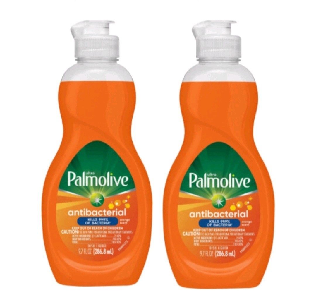 PALMOLIVE (2-PACK) 9.7 Fl. Oz. 🍊🫧 ●ANTIBACTERIAL● Ultra Dishwashing Liquid.
