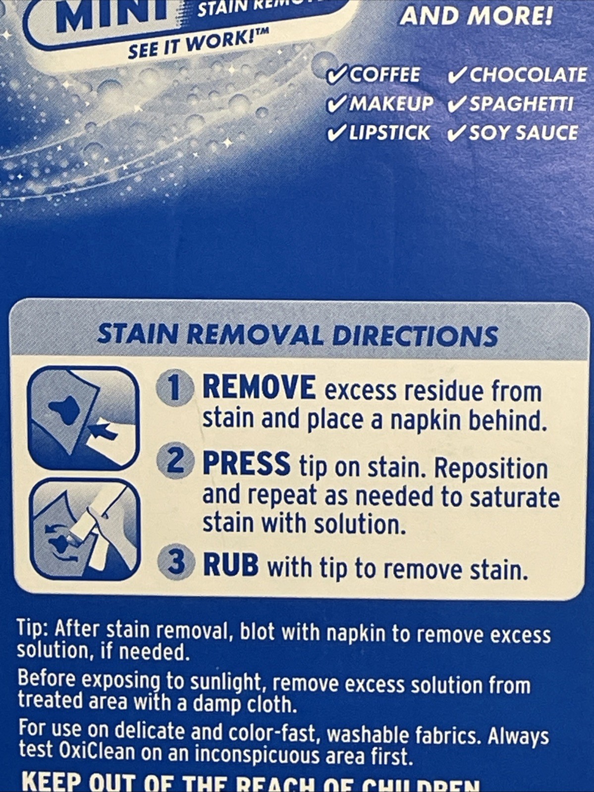 Lot Of 2 OxiClean On The Go Stain Remover Mini Pens New