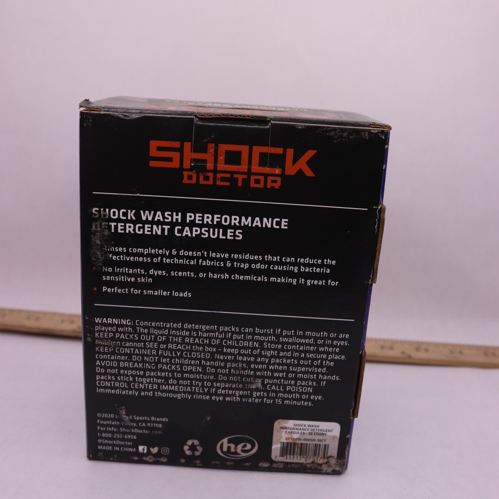 (35-Pk) Shock Doctor ShockWash Performance Detergent Capsules SD50010-00000-35CT