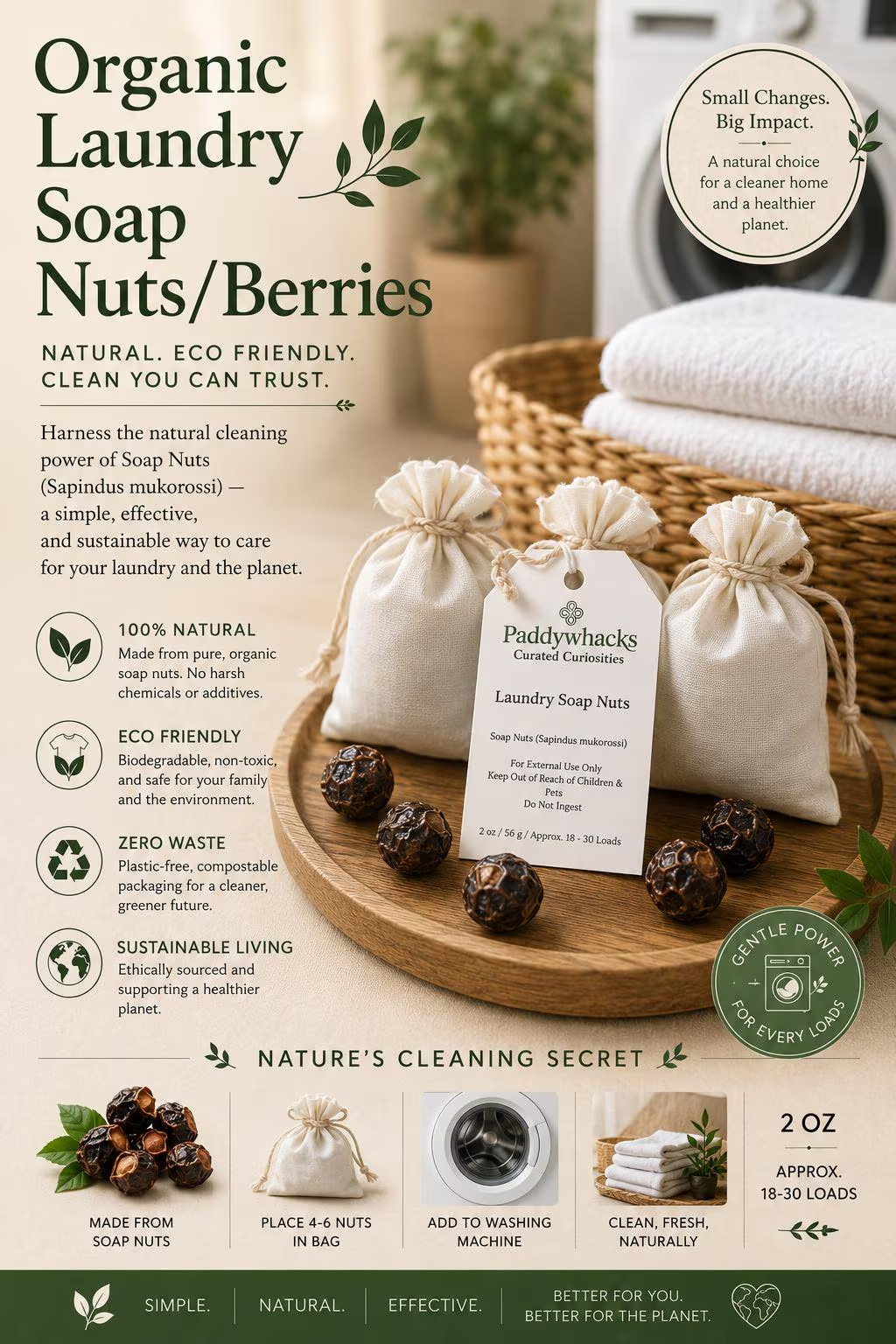 Organic Laundry Soap Nuts Natural Detergent Alternative Eco Friendly Zero Waste