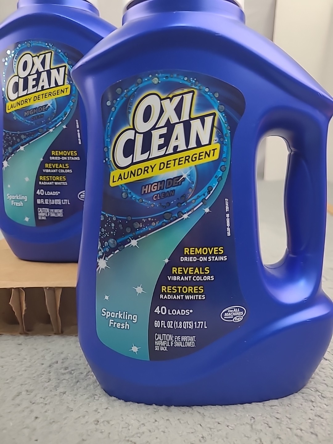 2x OxiClean High Def Sparkling Fresh Liquid Laundry Detergent, 60 oz 40 Loads”
