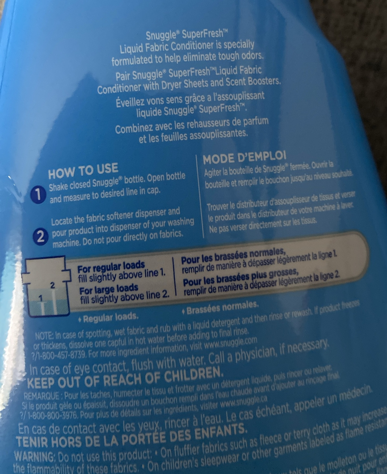 Snuggle Super Fresh Violet Breeze 46 Loads Fabric Conditioner 48.6 fl oz Pk of 2