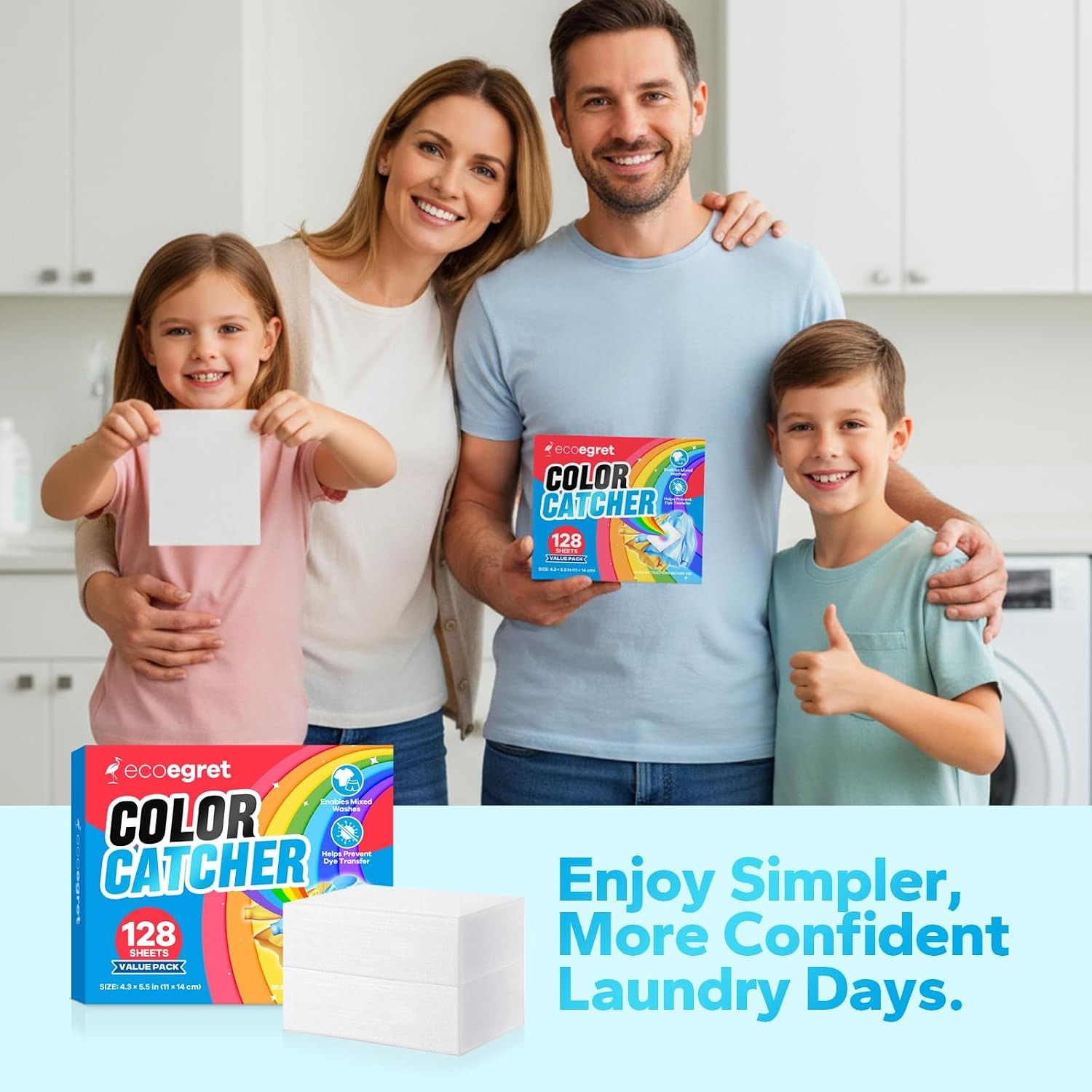 Color Catcher for Laundry (128 Count), Color catcher to Prevent Dye Transfer in