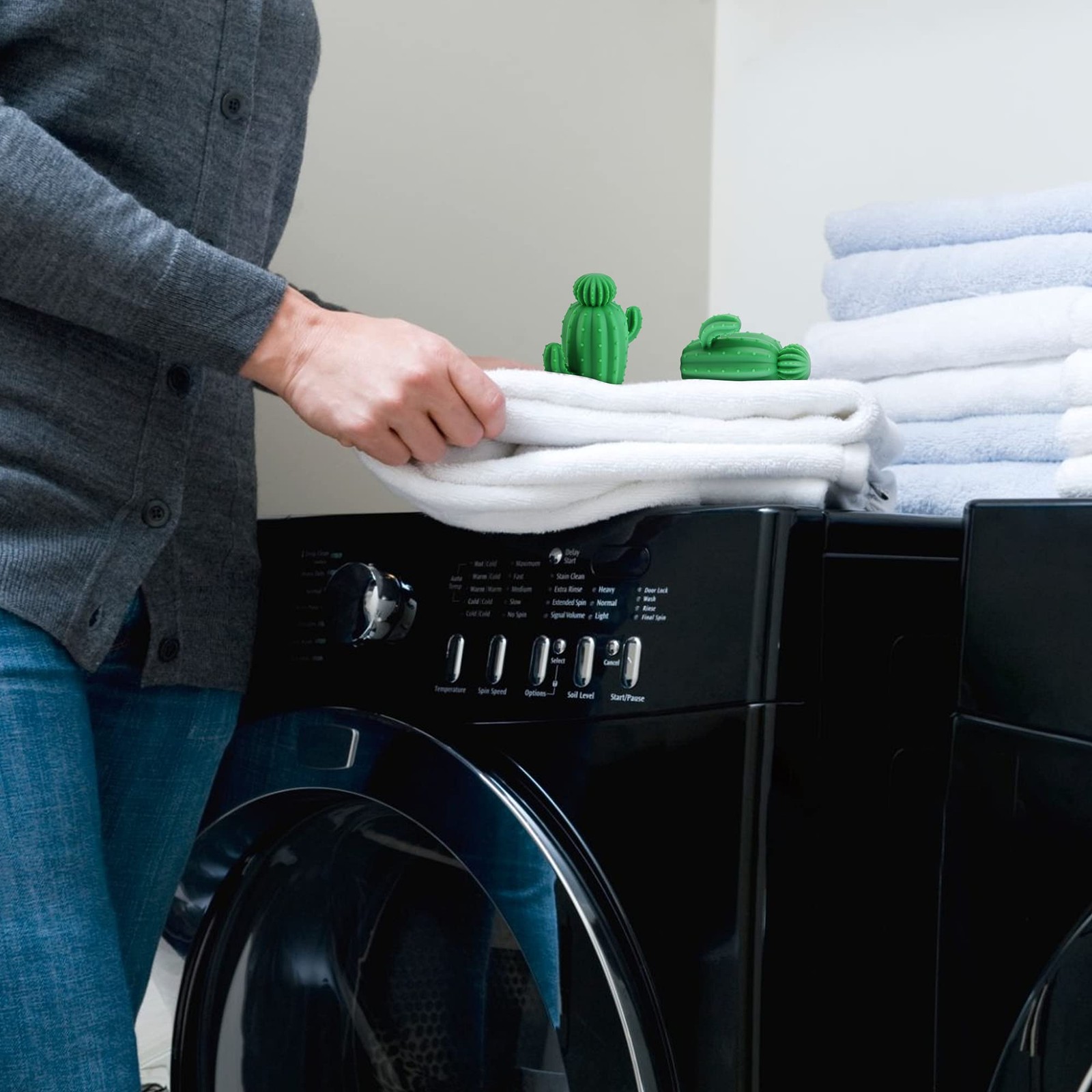 Silicone Dryer Balls, Natural Fabric Softener, Reusable, Reduces Clothing Wri…