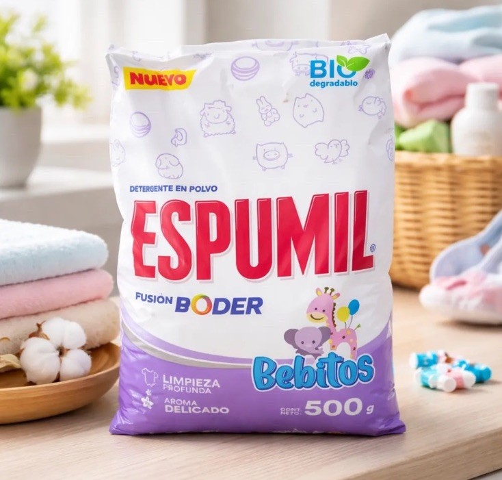 5 Pck Detergente En Polvo Espumil Bebitos De 500g C/U laundry Detergen