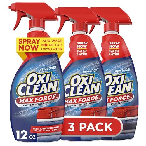 OxiClean Max Force Laundry Stain Remover Spray, 12 Assorted Sizes , Styles