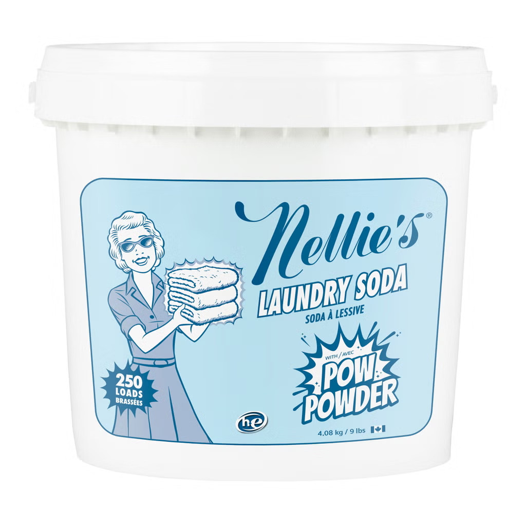 NELLIE’S LAUNDRY SODA SOAP DETERGENT WASHING POWDER HE BULK UNSCENTED 250 LOADS