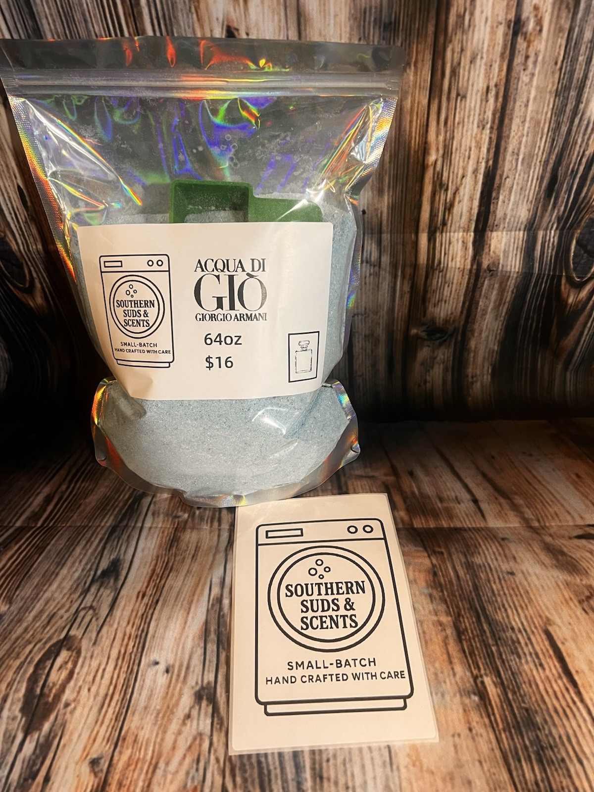 Southern Suds & Scents Acqua di Gio laundry detergent 64oz Small-Batch Hand mix