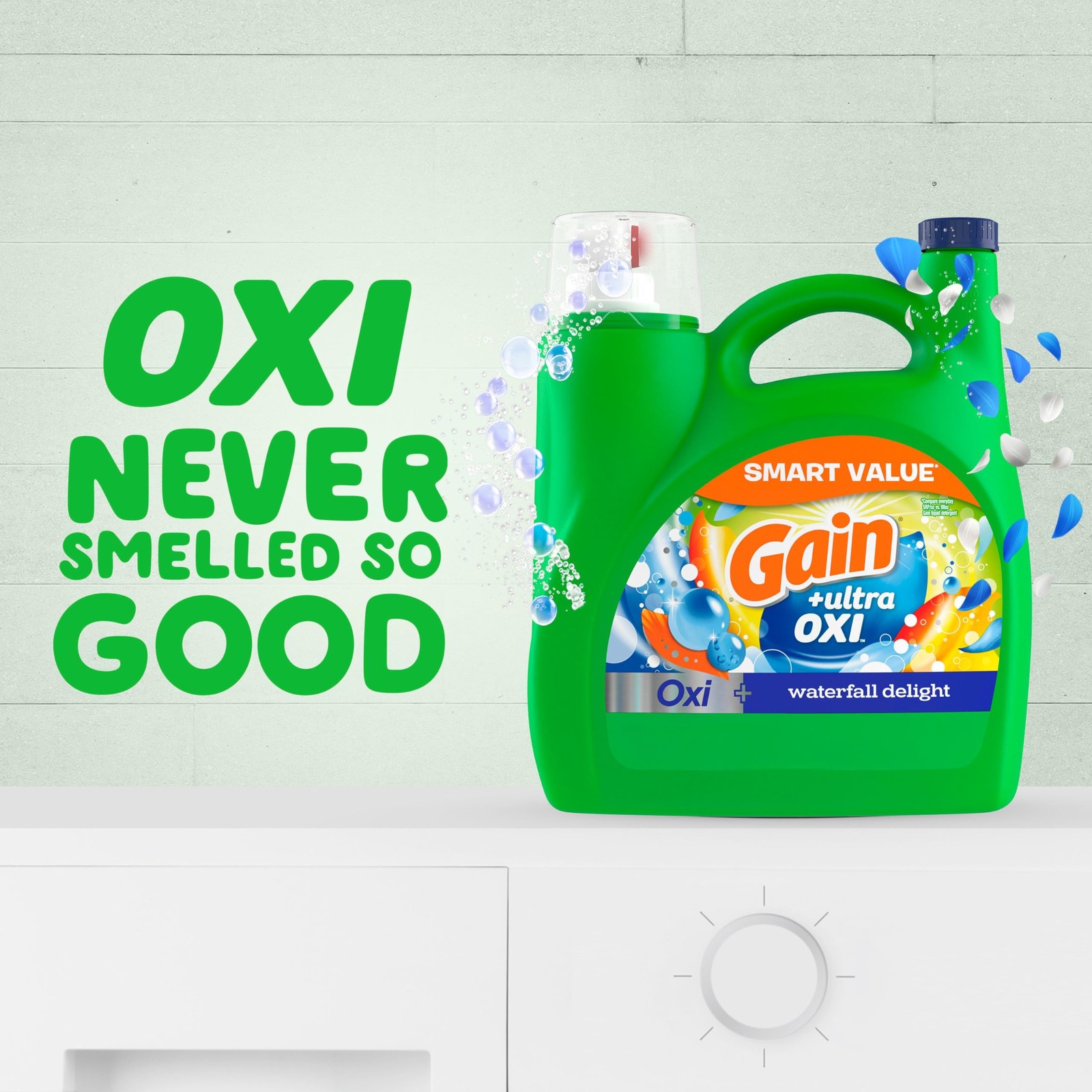Gain Ultra OXI Liquid Laundry Detergent Waterfall Delight 154 Fl Oz HE Compat…