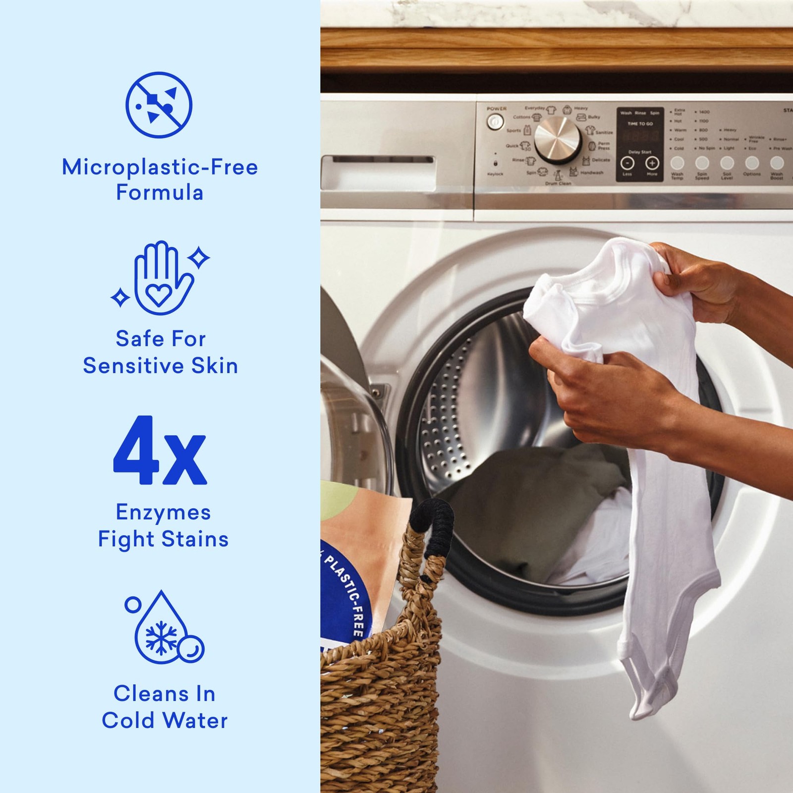 Laundry Detergent Tablets, 36 Count, PlasticFree EcoFriendly Pods, Sheets, Li…