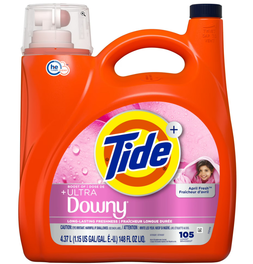 Tide Plus a Boost of Ultra Downy April Fresh Scent 148 fl oz 105 Loads