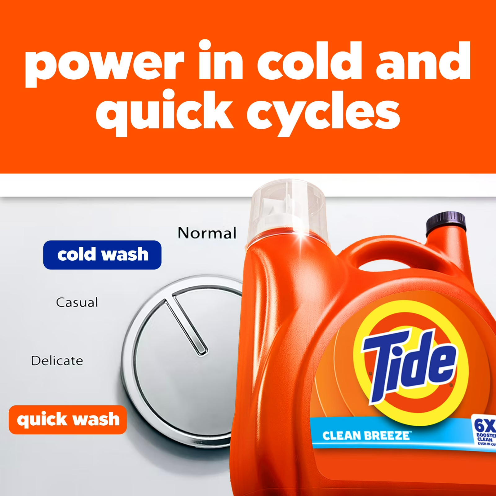 Tide Laundry Detergent Liquid with 6X Boosted Cleaning 125 fl oz, 100 Loads
