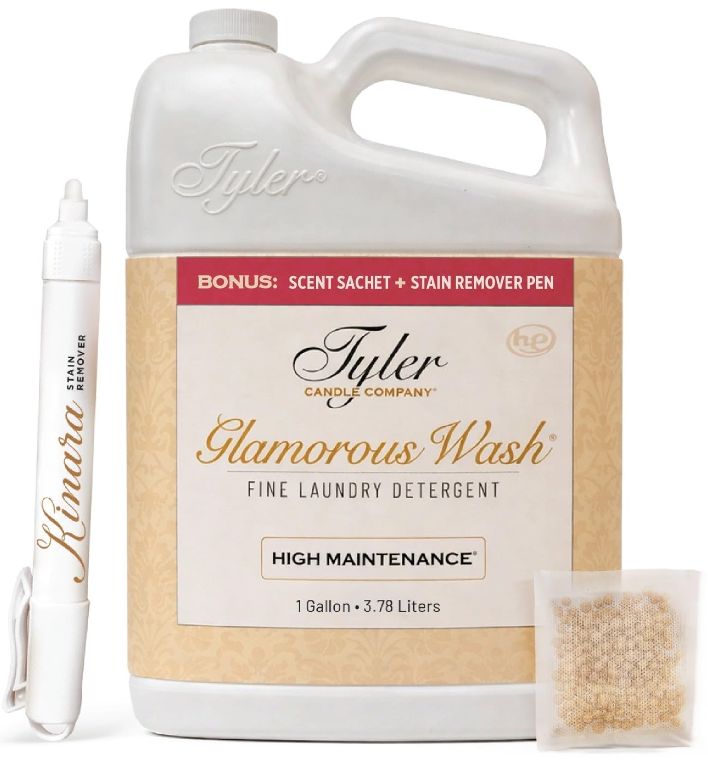 Tyler High Maintenence Glamorous Wash Liquid Laundry Detergent, Bundle with S…