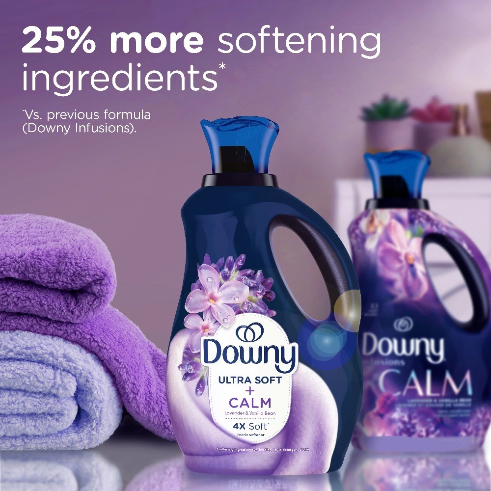 Ultra Soft Liquid Fabric Softener Calm Lavender Vanilla Bean 93 fl oz 138 Loads