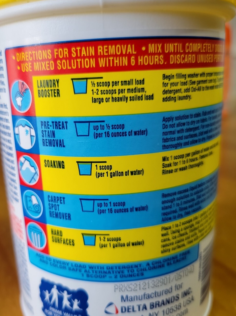 Oxy ALL Clean & Fresh Multi purpose Color Safe Stain Remover Powder 14 oz. 2 Pks