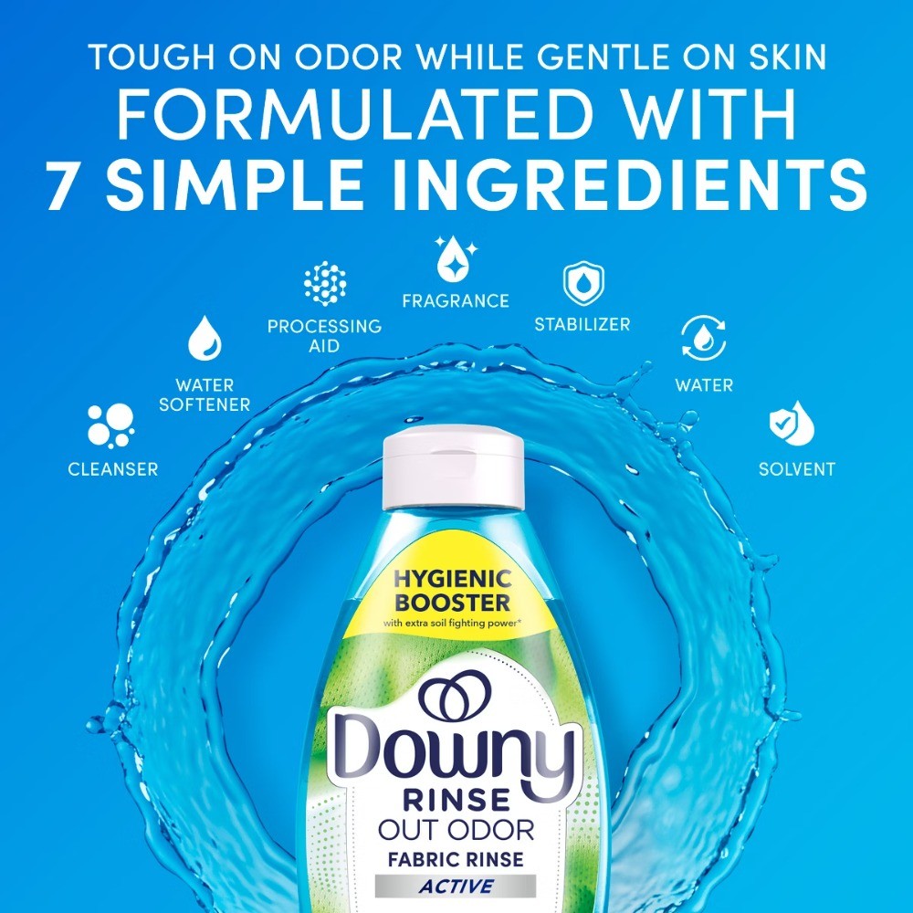 Downy Rinse and Refresh – Active Fresh – Rinse Out Odors – 48 fl oz
