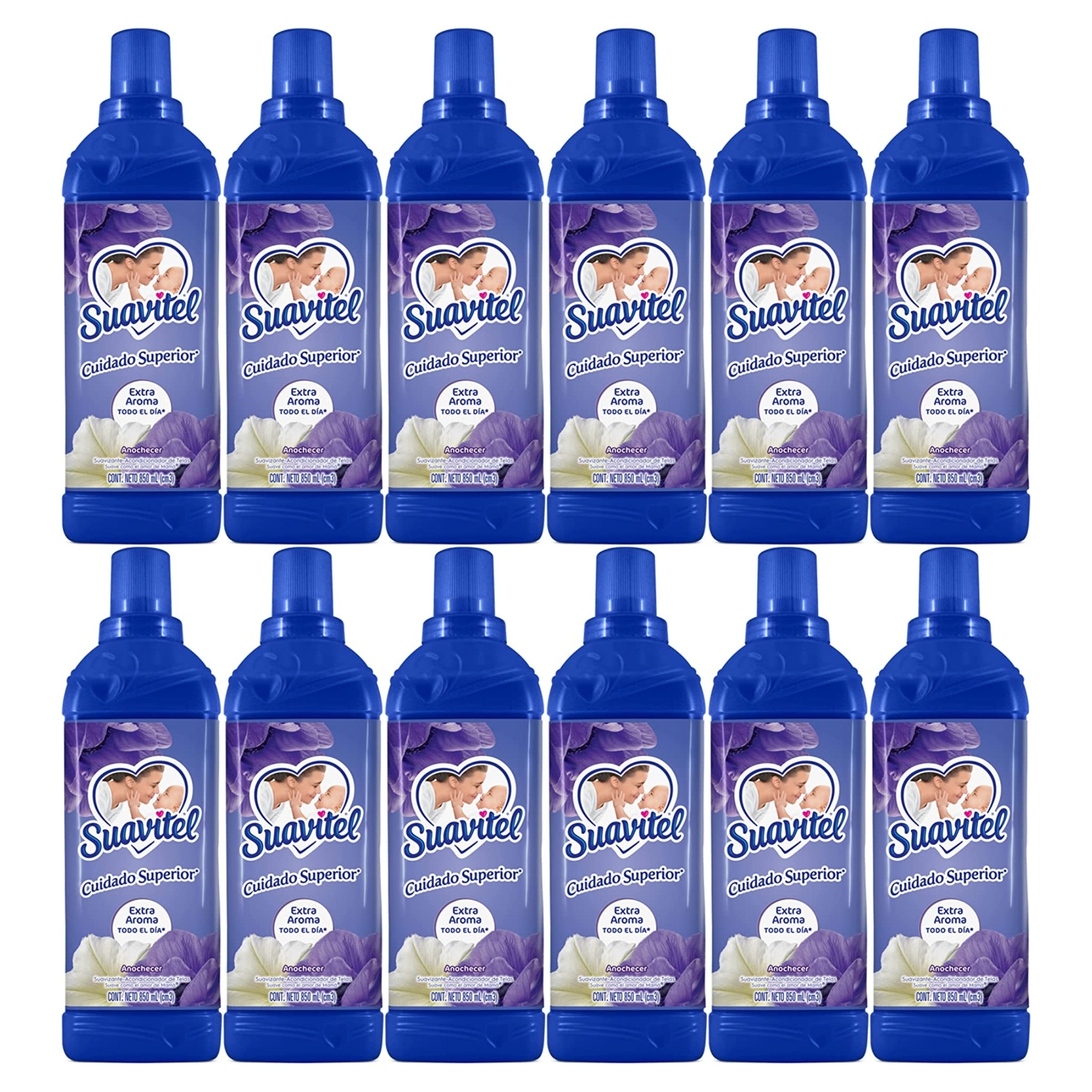 Suavitel – Cuidado Superior Anochecer, 850 ml (Pack of 12)