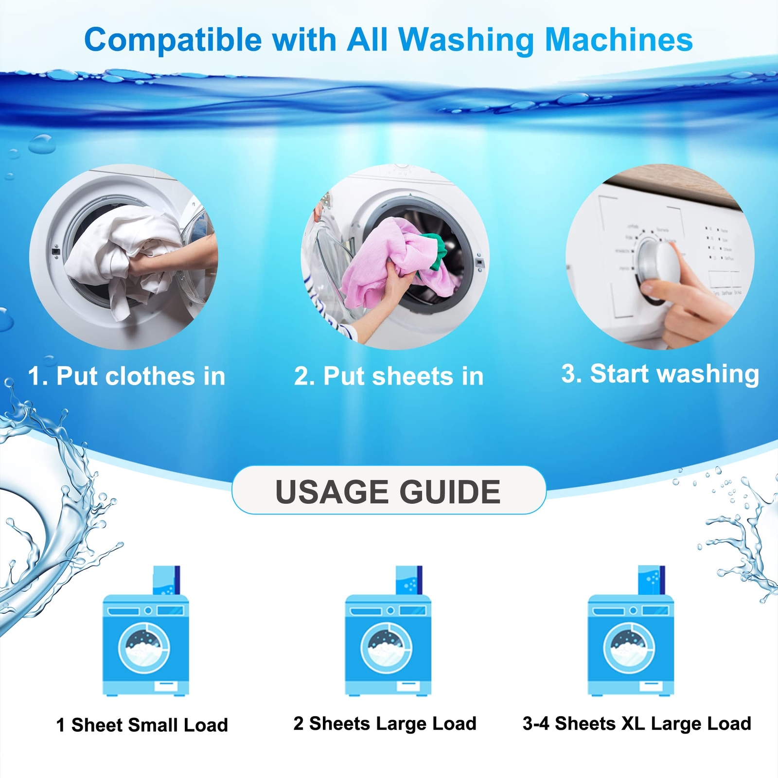 Laundry Detergent Sheets 200 Sheets Fresh Linen Scent Washing Detergent Strips