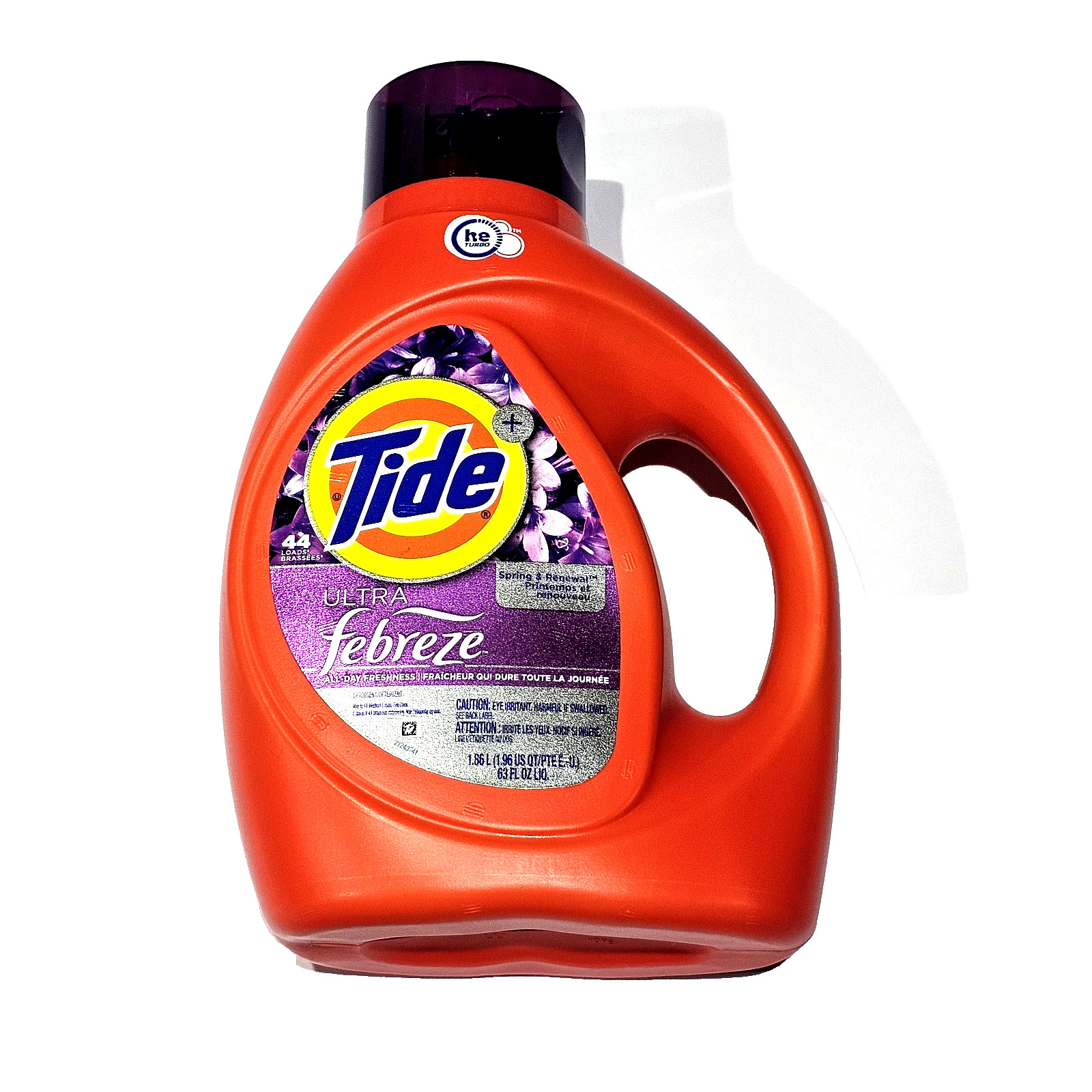 Tide Ultra Detergent Febreze All Day Freshness Sping & Renewal 44 Loads 63oz
