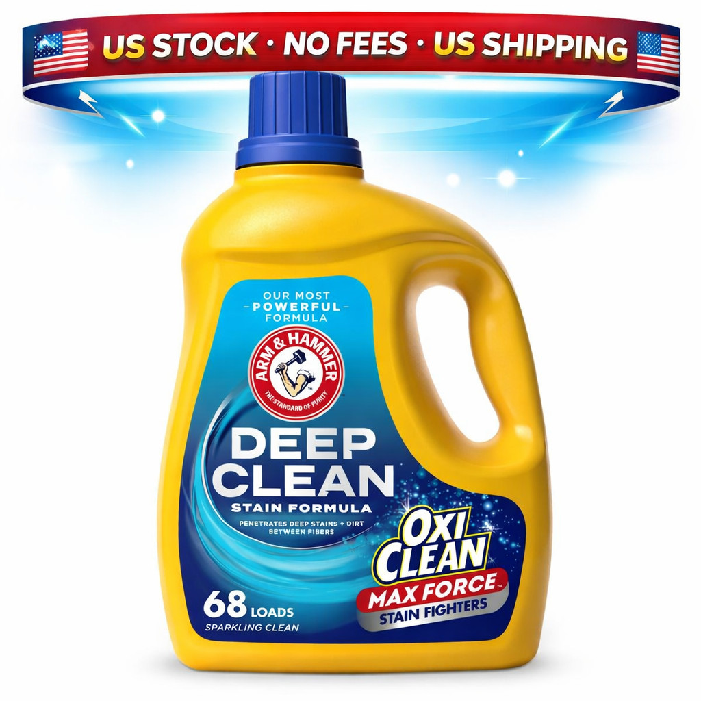ARM and HAMMER Deep Clean OxiClean Max Force Laundry Detergent 102 oz, No Fees