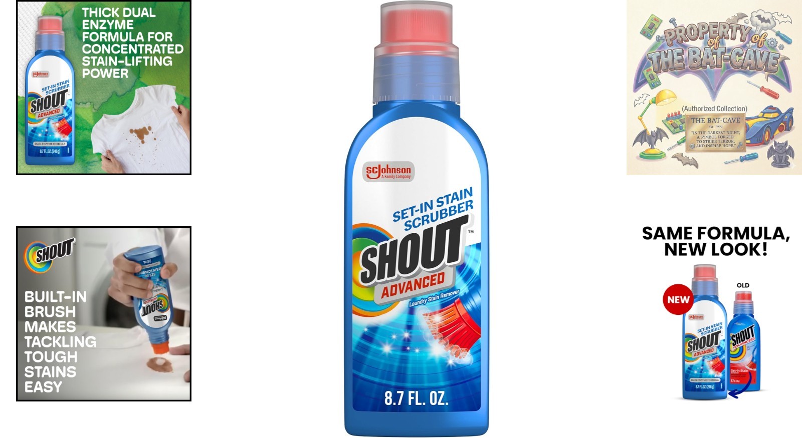Ultra Concentrated Shout Stain Remover Gel 8.7oz – Gentle Yet Powerful Cleaning