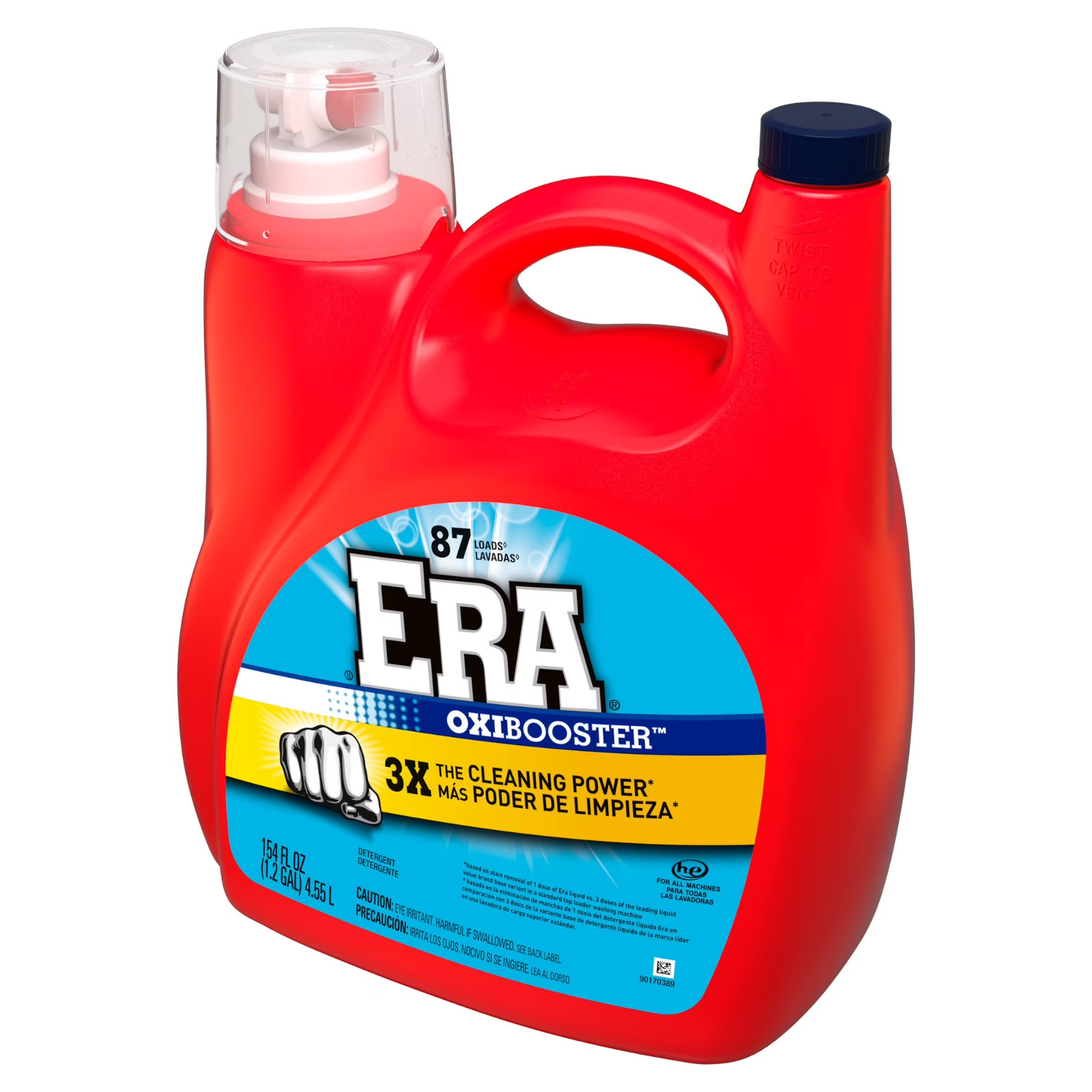 Era Oxibooster Liquid Laundry Detergent, 87 Loads, 154 fl oz